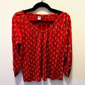 Red Old Navy Blouse